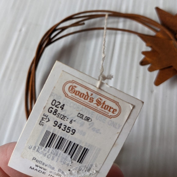 Rust Star 6 foot Garland Set of 2 country primitive - Picture 3 of 3